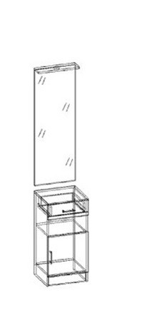 Машенька зеркало с тумбой в Железногорске - jeleznogorsk.mebelnovo.ru | фото