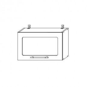 Опера ВПГС 600 шкаф верхний горизонтальный со стеклом в Железногорске - jeleznogorsk.mebelnovo.ru | фото