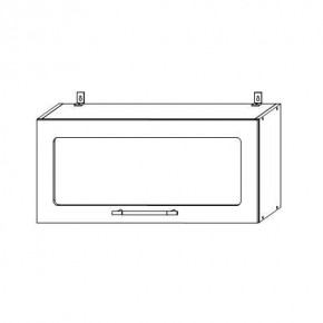 Опера ВПГС 800 шкаф верхний горизонтальный со стеклом в Железногорске - jeleznogorsk.mebelnovo.ru | фото