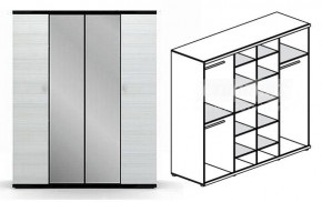 Шкаф 4-х дверный Гретта СБ-207 в Железногорске - jeleznogorsk.mebelnovo.ru | фото